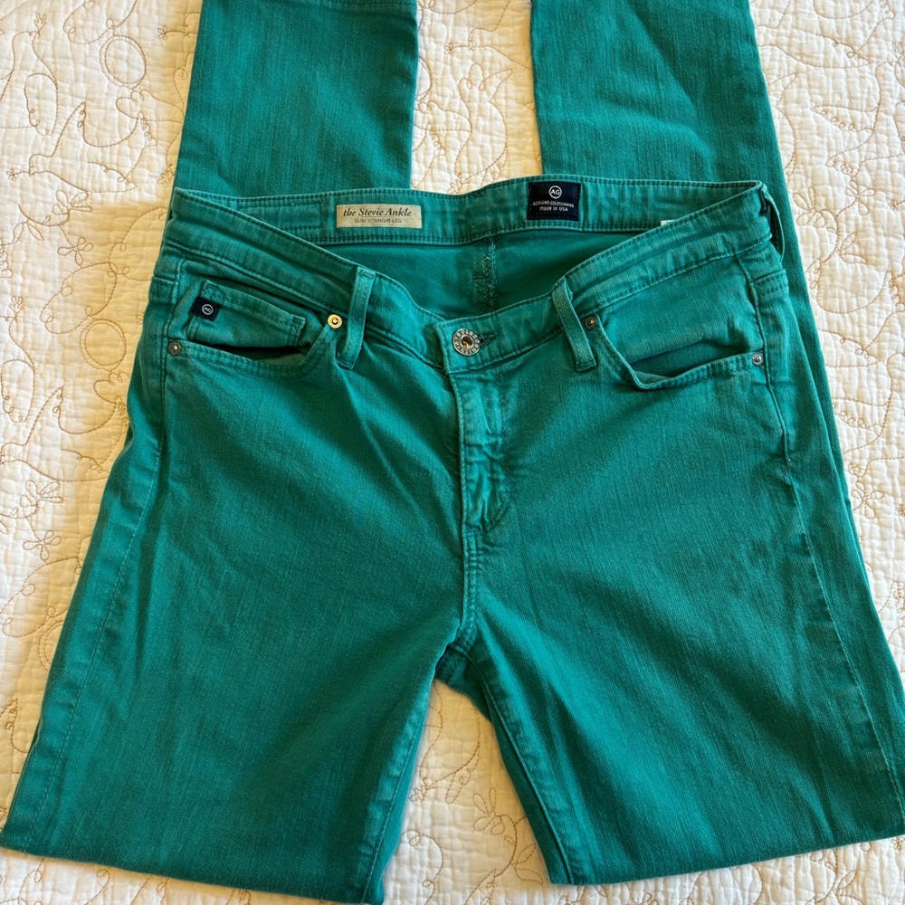 AG Adriano Goldschmied the Stevie Ankle Slim Straight Leg 28R